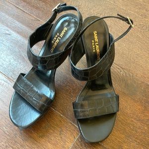Black Saint Laurent sandals